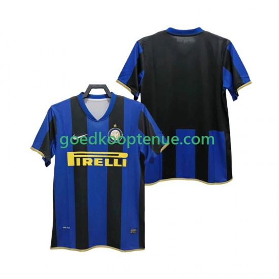 Thuis Retro Tenue van Inter Milan Champions League 2009 Heren 2008 Korte Mouw
