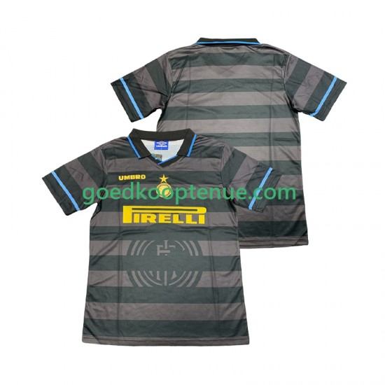 3de Retro Tenue van Inter Milan 1997 Heren 1998 Korte Mouw