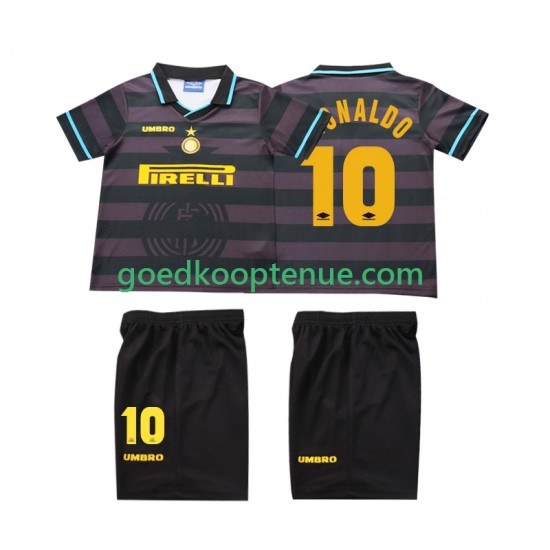 3de Retro Tenue van Inter Milan Ronaldo 10 1997 Kind 2-13 jaar 1998 Korte Mouw 3de Retro Tenue van Inter Milan Ronaldo 10 1997 Kind 2-13 jaar 1998 Korte Mouw
