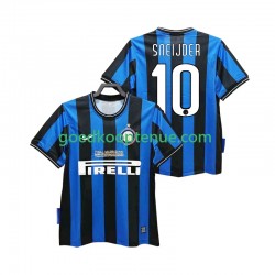 Thuis Retro Tenue van Inter Milan SNEIJDER 10 2009 Heren 2010 Korte Mouw