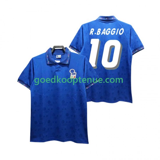 Thuis Retro Tenue van Italië Roberto Baggio 10 Heren 1994 Korte Mouw