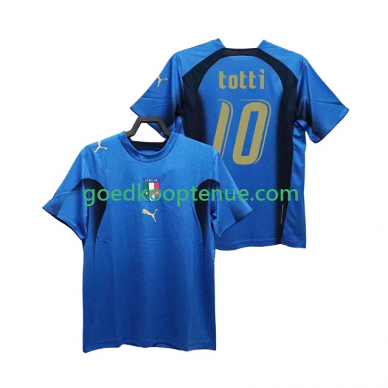 Thuis Retro Tenue van Italië Totti 20 Heren 2006 Korte Mouw