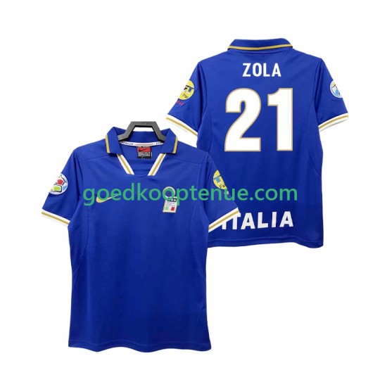 Thuis Retro Tenue van Italië ZOLA 21 1996 Heren Korte Mouw