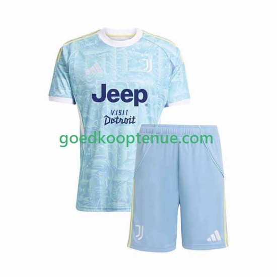 Uit Tenue van Juventus Kind 2-13 jaar 2025-26 Korte Mouw Uit Tenue van Juventus Kind 2-13 jaar 2025-26 Korte Mouw