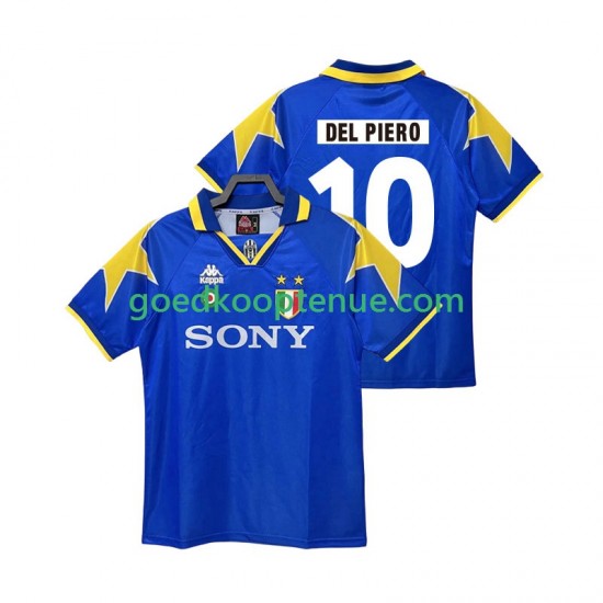 Uit Retro Tenue van Juventus DEL PIERO 10 1995 1996 Heren Korte Mouw