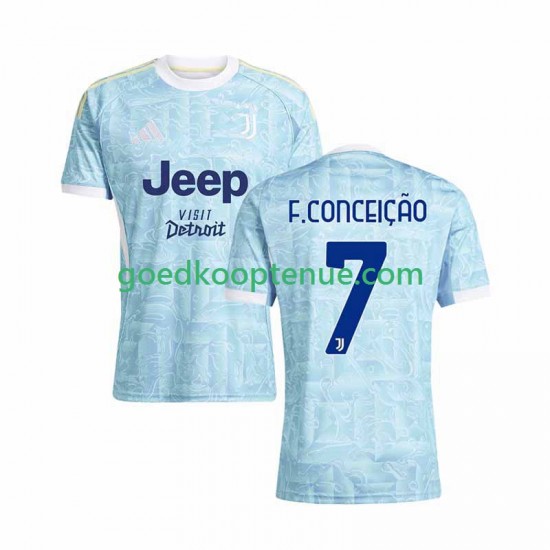 Uit Tenue van Juventus Francisco Conceicao 7 Heren 2025-26 Korte Mouw