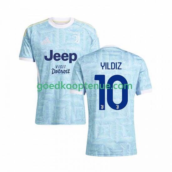 Uit Tenue van Juventus Kenan Yildiz 10 Heren 2025-26 Korte Mouw