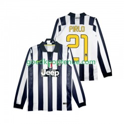 Thuis Retro Tenue van Juventus Pirlo 21 2014 2015 Heren Lange Mouw