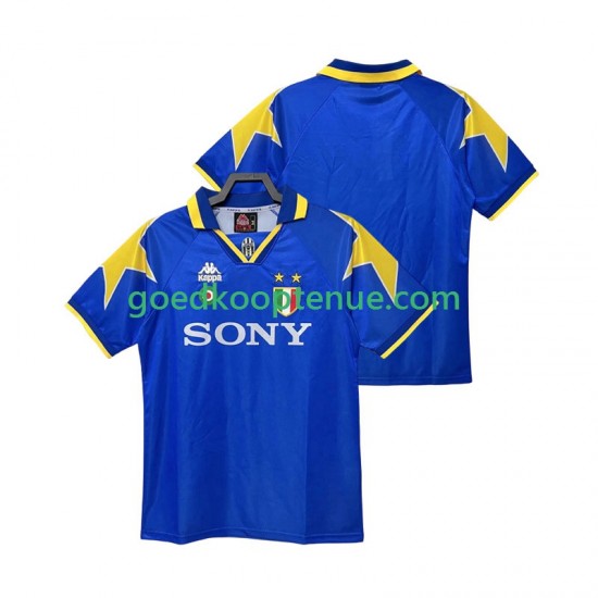 Uit Retro Tenue van Juventus 1995 1996 Heren Korte Mouw