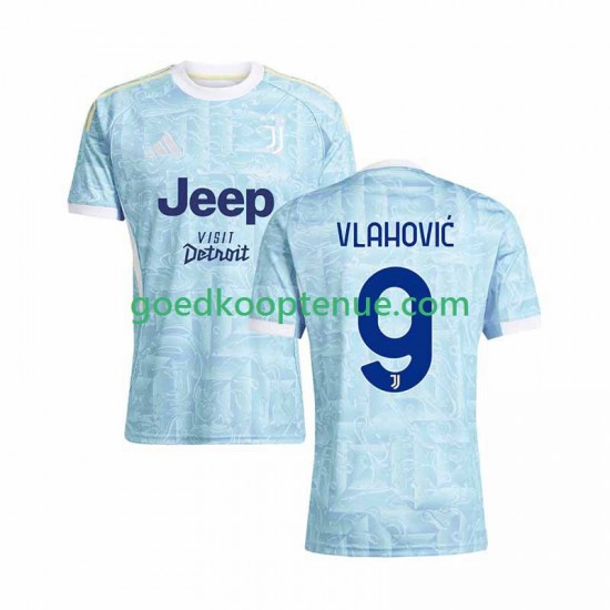 Uit Tenue van Juventus Vlahovic 9 Heren 2025-26 Korte Mouw