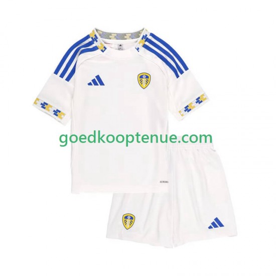 Thuis Tenue van Leeds United Kind 2-13 jaar 2025-26 Korte Mouw