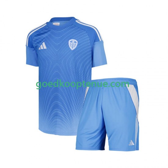 Thuis Tenue van Leeds United Keepersshirt Kind 2-13 jaar 2025-26 Korte Mouw