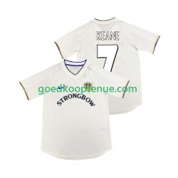 Thuis Retro Tenue van Leeds United KEANE 7 2000 2001 Heren Korte Mouw
