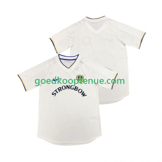 Thuis Retro Tenue van Leeds United 2000 2001 Heren Korte Mouw