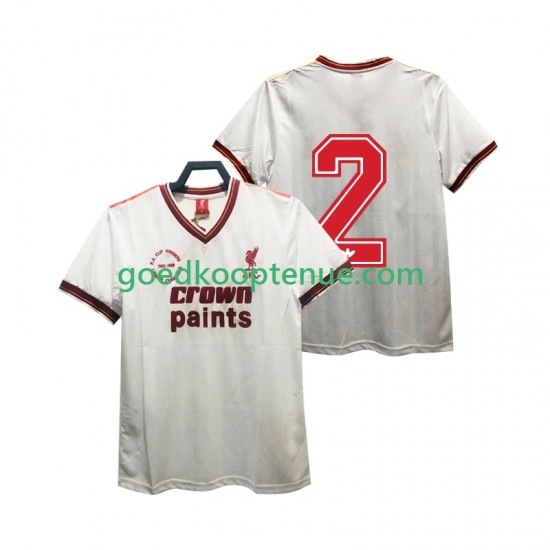 Uit Retro Tenue van Liverpool 2 1985 1986 Heren Korte Mouw