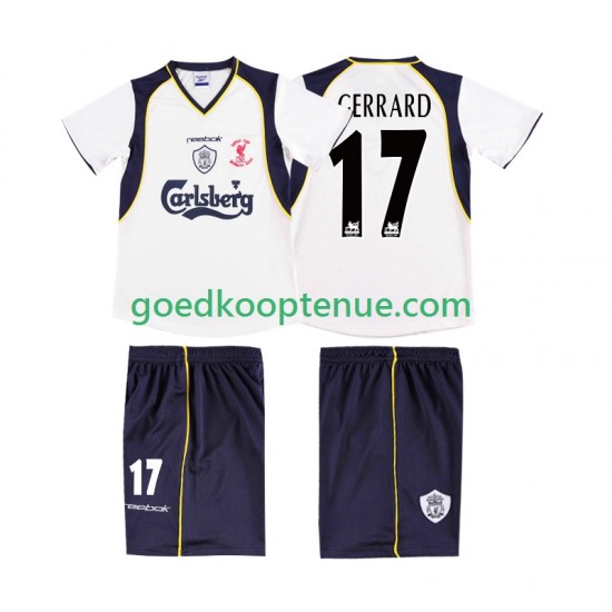 Uit Retro Tenue van Liverpool GERRARD 17 LWP 2001 Heren 2002 Korte Mouw