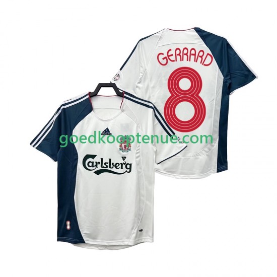 Uit Retro Tenue van Liverpool GERRARD 8 Heren 2008 2006 Korte Mouw