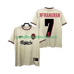 Uit Retro Tenue van Liverpool MCMANAMAN 7 1996 1997 Heren Korte Mouw