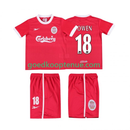 Thuis Retro Tenue van Liverpool OWEN 18 LWP 1997 Kind 2-13 jaar 1998 Korte Mouw