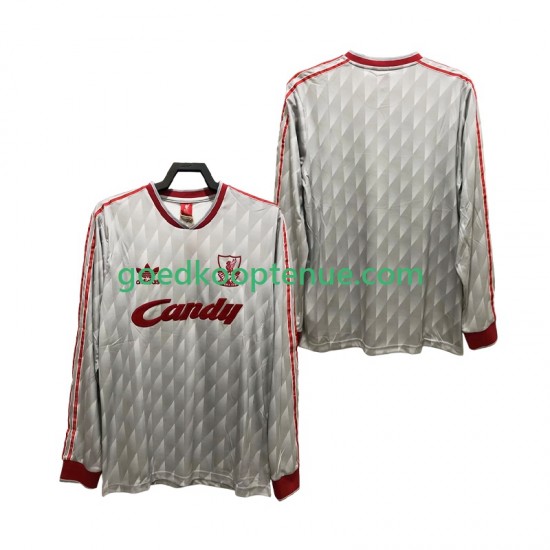 Uit Retro Tenue van Liverpool 1989 1991 Heren Lange Mouw