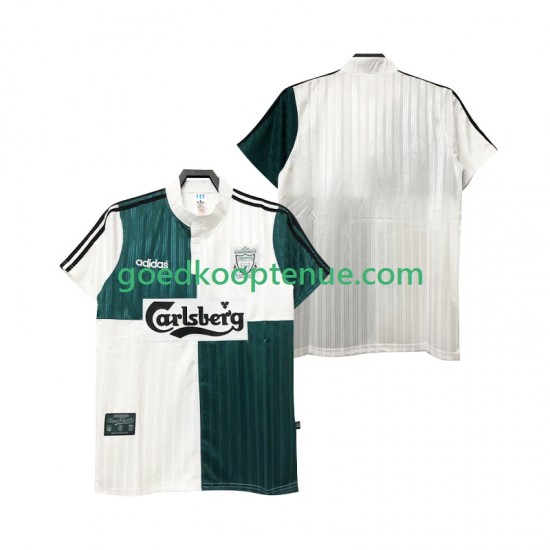 Uit Retro Tenue van Liverpool 1995 1996 Heren Korte Mouw