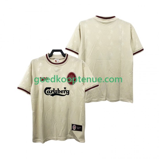 Uit Retro Tenue van Liverpool 1996 1997 Heren Korte Mouw