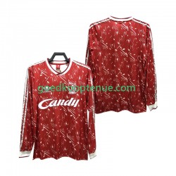 Thuis Retro Tenue van Liverpool 1989 1991 Heren Lange Mouw