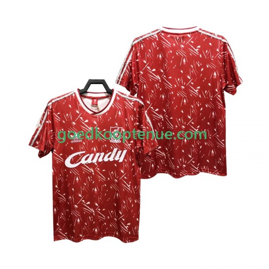 Thuis Retro Tenue van Liverpool 1989 1991 Heren Korte Mouw