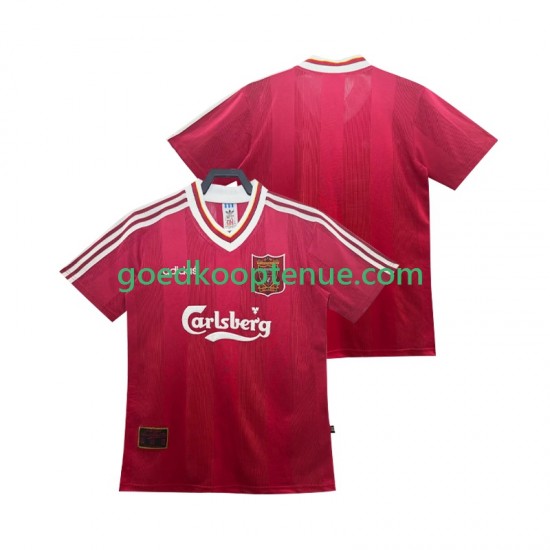 Thuis Retro Tenue van Liverpool 1995 1996 Heren Korte Mouw