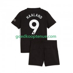 Uit Tenue van Manchester City Erling Haaland 9 Kind 2-13 jaar 2025-26 Korte Mouw