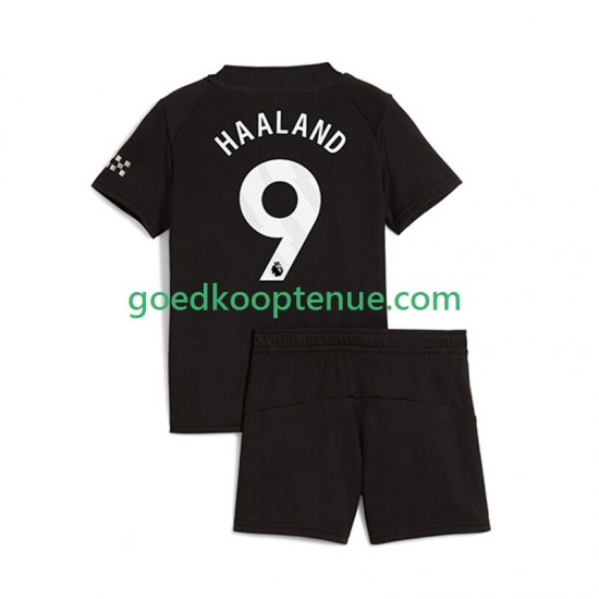 Uit Tenue van Manchester City Erling Haaland 9 Kind 2-13 jaar 2025-26 Korte Mouw