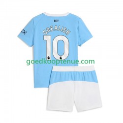 Thuis Tenue van Manchester City Jack Grealish 10 Kind 2-13 jaar 2025-26 Korte Mouw