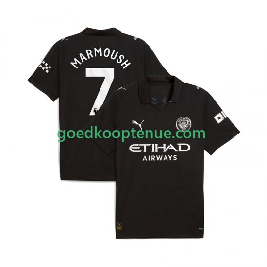Uit Tenue van Manchester City Omar Marmoush 7 Heren 2025-26 Korte Mouw