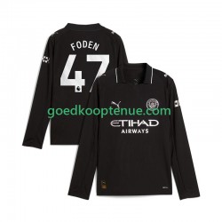 Uit Tenue van Manchester City Phil Foden 47 Heren 2025-26 Lange Mouw