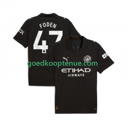 Uit Tenue van Manchester City Phil Foden 47 Heren 2025-26 Korte Mouw