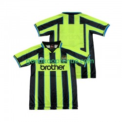 Uit Retro Tenue van Manchester City Heren 1998 1999 Korte Mouw