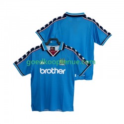 Thuis Retro Tenue van Manchester City 1997 Heren 1998 Korte Mouw