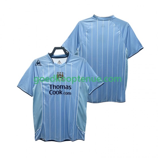 Thuis Retro Tenue van Manchester City 2007 Heren 2008 Korte Mouw