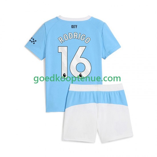 Thuis Tenue van Manchester City Rodrigo Hernandez 16 Kind 2-13 jaar 2025-26 Korte Mouw