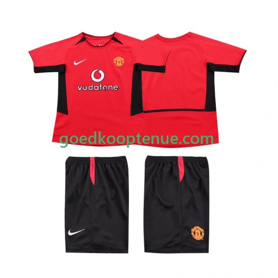 Thuis Retro Tenue van Manchester United Kind 2-13 jaar 2004 2002 Korte Mouw Thuis Retro Tenue van Manchester United Kind 2-13 jaar 2004 2002 Korte Mouw