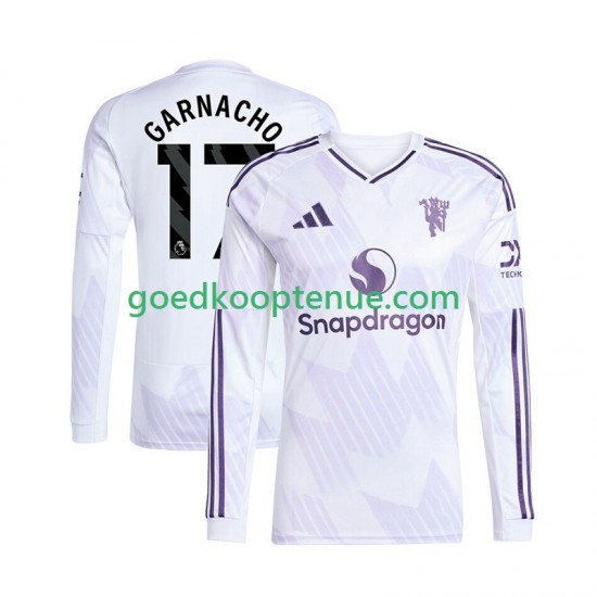 Uit Tenue van Manchester United Alejandro Garnacho 17 Heren 2025-26 Lange Mouw