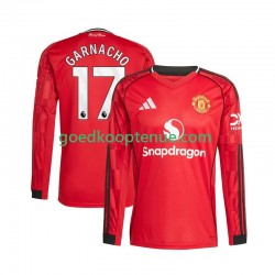 Thuis Tenue van Manchester United Alejandro Garnacho 17 Heren 2025-26 Lange Mouw