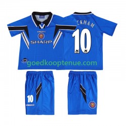 3de Retro Tenue van Manchester United BECKHAM 10 1996 Kind 2-13 jaar 1998 Korte Mouw
