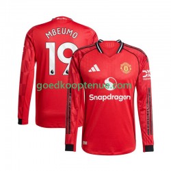 Thuis Tenue van Manchester United Bryan Mbeumo 19 Heren 2025-26 Lange Mouw