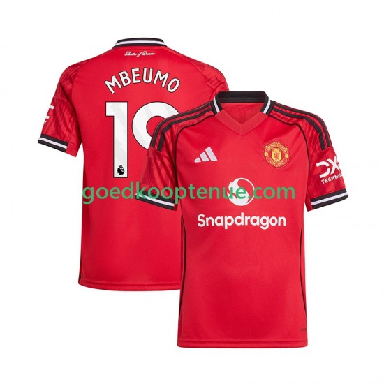 Thuis Tenue van Manchester United Bryan Mbeumo 19 Heren 2025-26 Korte Mouw