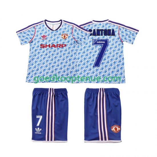 Uit Retro Tenue van Manchester United CANTONA 7 1990 1992 Kind 2-13 jaar Korte Mouw Uit Retro Tenue van Manchester United CANTONA 7 1990 1992 Kind 2-13 jaar Korte Mouw