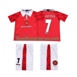 Thuis Retro Tenue van Manchester United CANTONA 7 1996 1997 Kind 2-13 jaar Korte Mouw