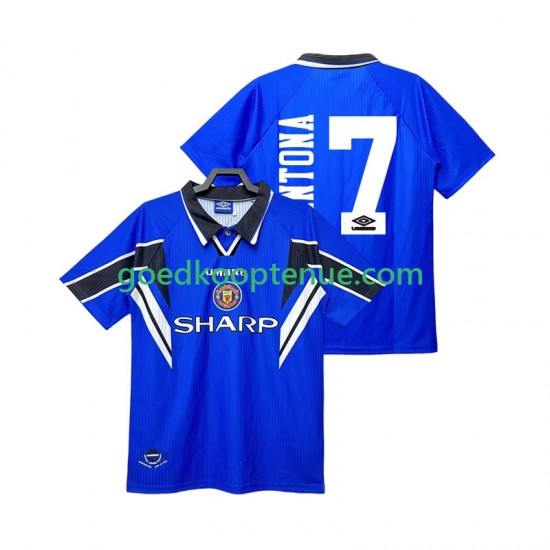 3de Retro Tenue van Manchester United CANTONA 7 1996 Heren 1998 Korte Mouw