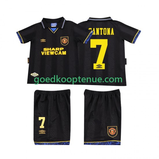 Uit Retro Tenue van Manchester United CONTONA 7 1993 Kind 2-13 jaar 1994 Korte Mouw Uit Retro Tenue van Manchester United CONTONA 7 1993 Kind 2-13 jaar 1994 Korte Mouw
