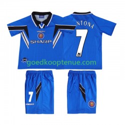 3de Retro Tenue van Manchester United CONTONA 7 1996 Kind 2-13 jaar 1998 Korte Mouw
